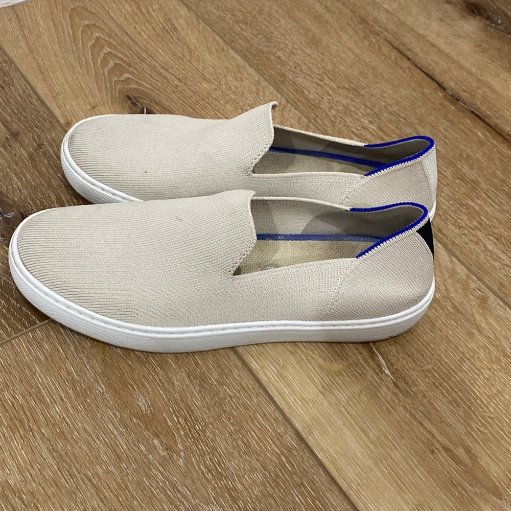 Rothys beige slip on sneaker size 8